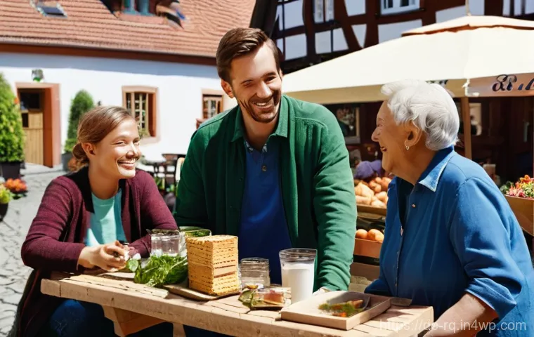 회복력 있는 커뮤니티 설계를 위한 전략적 접근 - **Prompt:** "A vibrant, multi-generational community gathering in a picturesque German village squar...