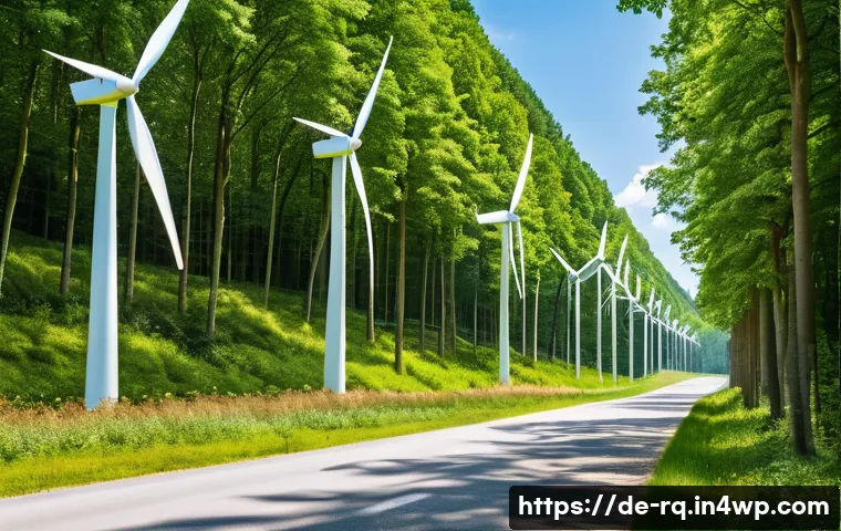 개발과 보존의 균형 맞추기 - **Prompt: Harmonious German Energy Landscape**
A wide-angle, optimistic shot depicting a peacefu...